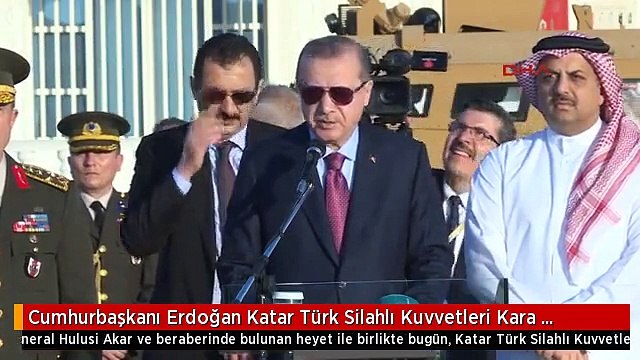 Cumhurbaşkanı Erdoğan Katar Türk Silahlı Kuvvetleri Kara Unsur Komutanlığın Ziyaret Etti