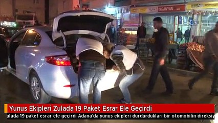 Yunus Ekipleri Zulada 19 Paket Esrar Ele Geçirdi