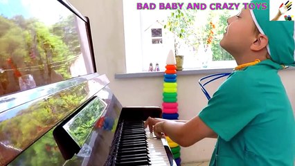 Five Bad Baby Jumping On The Bed Nursery Rhymes for Children Simple Songs for Kids-bUJff79zuqE