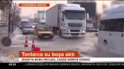 Cadde dereye döndü