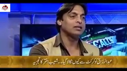 Shoaib Akhtar on why Abdul Razzaq was dropped from the team