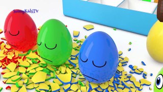 Learn colors with Surprise eggs and Hammer 3D Cartoons for children Video for kids-uoNDwql_HiQ