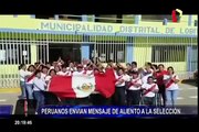 Peruanos alentaron a la 'Bicolor' previo al último duelo del repechaje