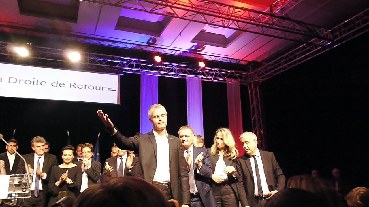 Meeting de @LaurentWauquiez à Asnières (92) - clôture du meeting