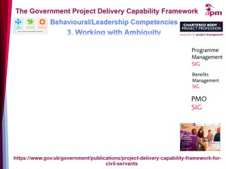 PDCF Behaviour & leadership competencies: 3 Working with Ambiguity
