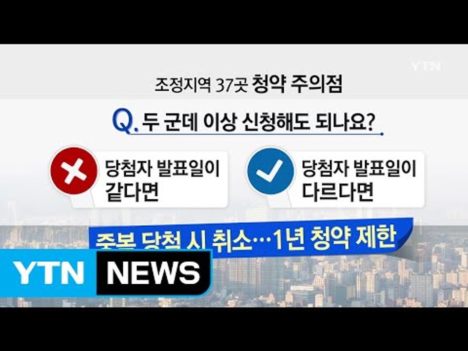 내일부터 청약 봇물..."중복 신청 주의" / YTN (Yes! Top News)
