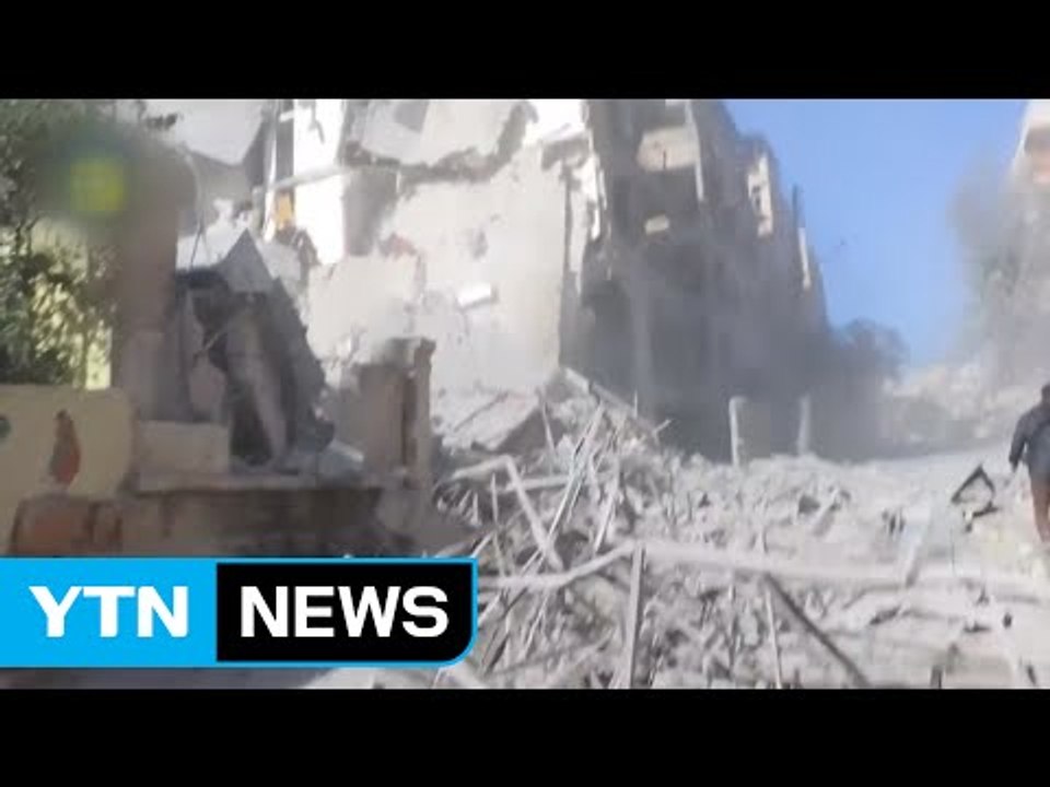 시리아군 알레포 닷새째 공습...최소 119명 사망 / YTN (Yes! Top News)