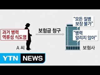 식도염 알리지 않았다고 보험 해지?...내년부터 제동 / YTN (Yes! Top News)
