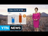 [날씨] 오늘 포근한 늦가을...서쪽 지방 미세먼지 '주의' / YTN (Yes! Top News)