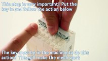 LEGO - Safe TUTORIAL with Key Pin Lock Mechanism