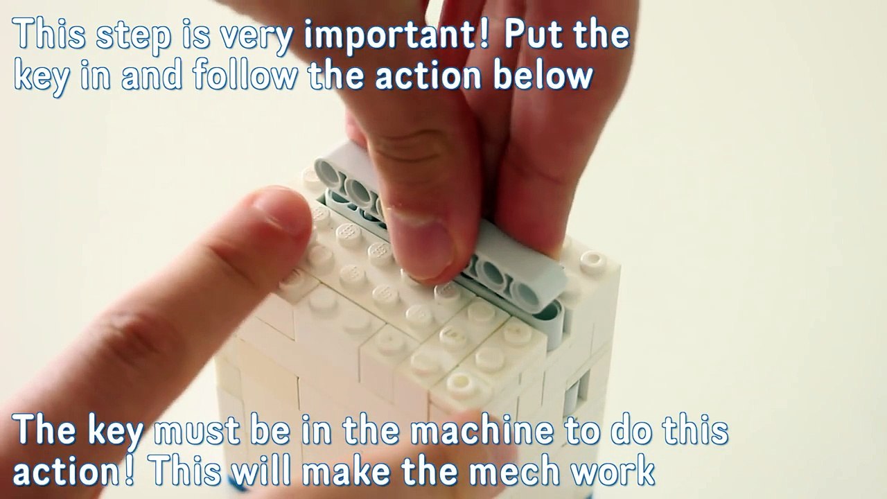 LEGO - Safe TUTORIAL with Key Pin Lock Mechanism