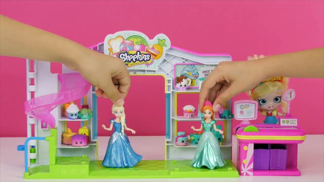 FROZEN Elsa BIRTHDAY SURPRISE for Anna! GIANT PLAY-DOH Egg Surprise Toys Num Noms Shopkins LPS Toys