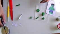 Making a fondant lego hulk How To Tutorial Zoes Fancy Cakes