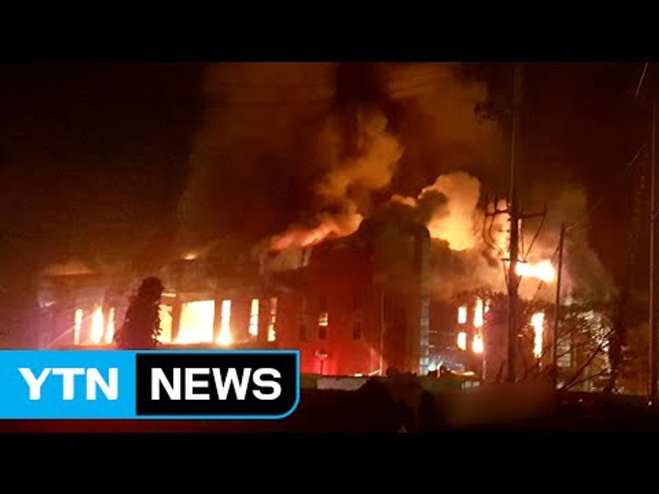 충남 아산 배터리 공장 화재 / YTN (Yes! Top News)