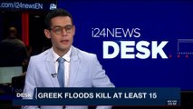 i24NEWS DESK | Greek floods kill at least 15 | Thursday, November 16th 2017