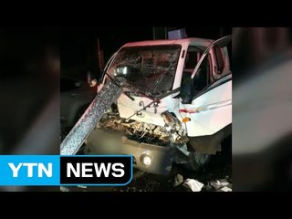 화물차가 신호대기 승용차 추돌...1명 숨져 / YTN (Yes! Top News)