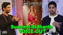 Sushant, Sidharth, Chetan Bhagat  joins Padmavati Row