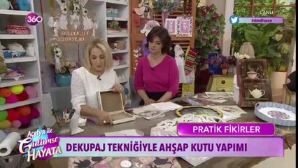 Dekupaj tekniğiyle ahşap kutu yapımı
