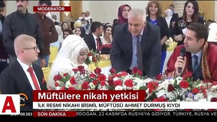 Türkiye'de beklenen ilk yaşandı!; Müftü nikah kıydı...