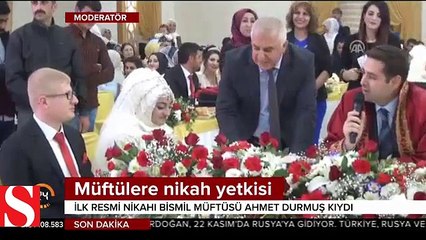 Türkiye'de beklenen ilk yaşandı!; Müftü nikah kıydı...
