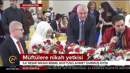 Türkiye'de beklenen ilk yaşandı! Müftü nikah kıydı...