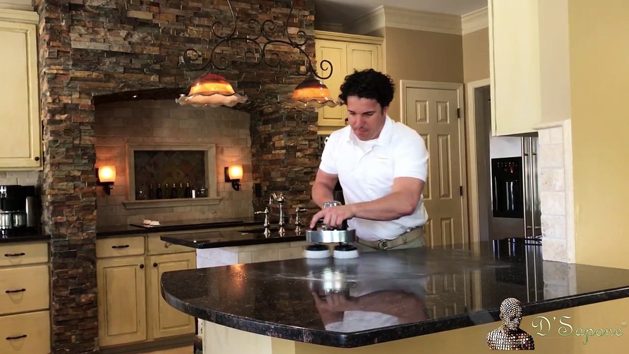 How to polish and seal granite, marble and travertine countertops service company