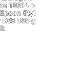 Prestige Cartridge Tintenpatrone T0614 passend zu Epson Stylus Drucker D68 D88 gelb