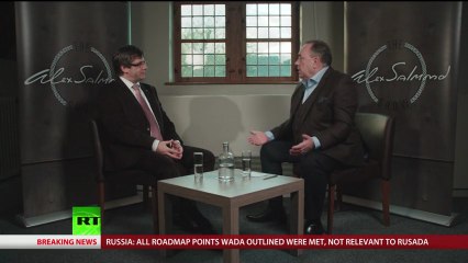 Entrevista d'Alex Salmond al president Carles Puigdemont