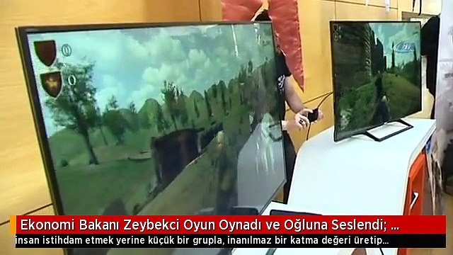 Ekonomi Bakanı Zeybekci Oyun Oynadı ve Oğluna Seslendi: Tarık Efe Bu Hafta Sonuna Hazır Olsun