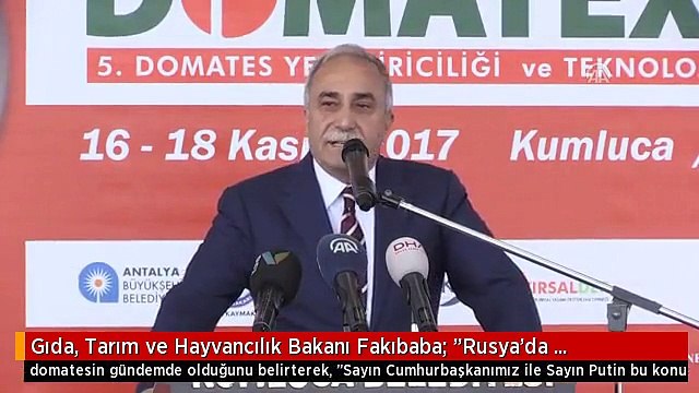Gıda, Tarım ve Hayvancılık Bakanı Fakıbaba: Rusya'da Domates Yine Gündemdeydi