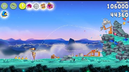 Angry Birds Rio First Launch Playground and Smugglers Den All levels