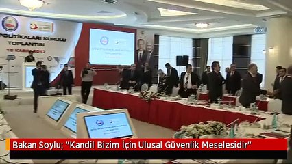 Bakan Soylu: "Kandil Bizim İçin Ulusal Güvenlik Meselesidir"
