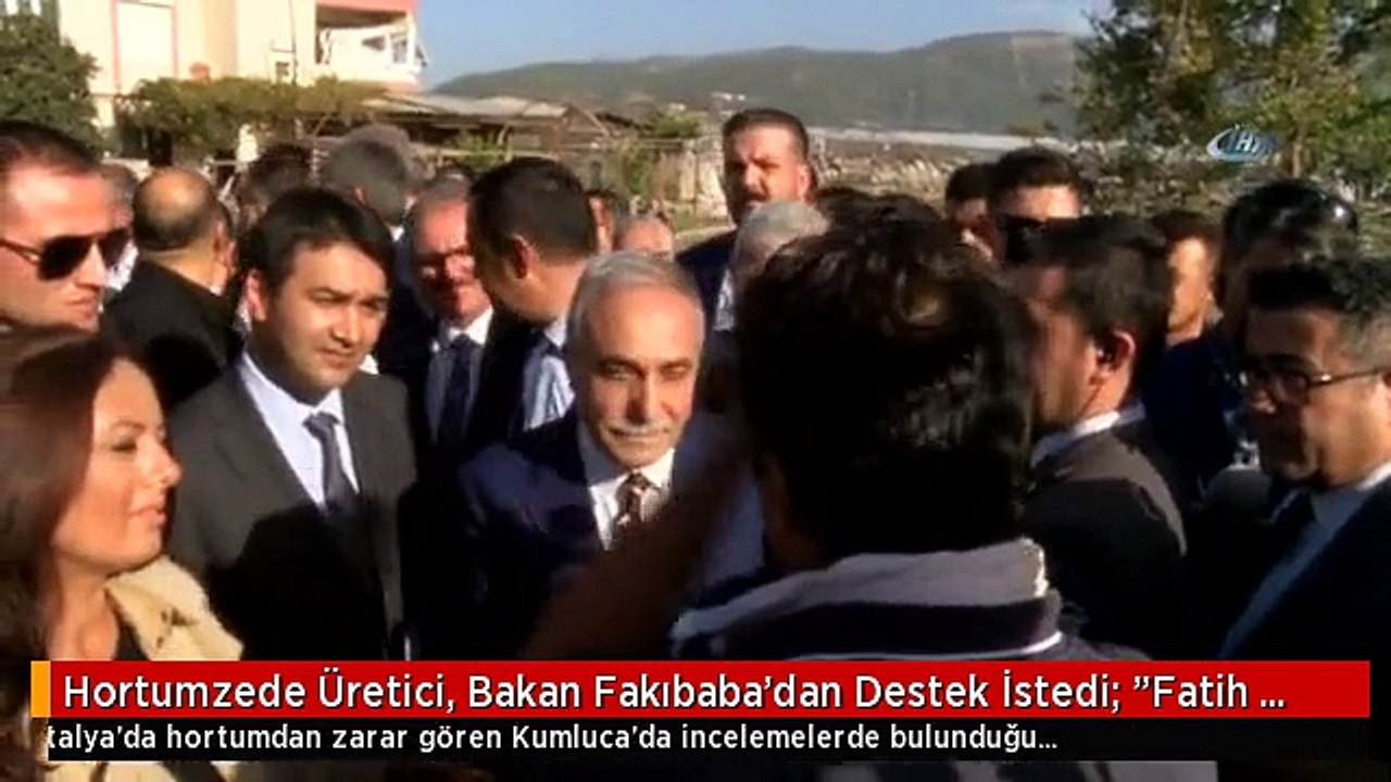 Hortumzede Üretici, Bakan Fakıbaba'dan Destek İstedi: "Fatih Terim'in Aldığı Paranın 10'da 1'i Bizi...