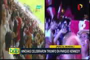 Miraflores: hinchas se amanecen celebrando clasificación de Perú al Mundial