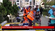 Kula Devlet Hastanesinde Afet Tatbikatı