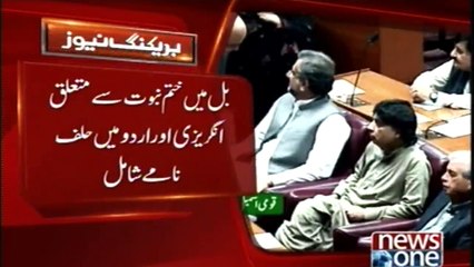 Approval of Constitutional Amendment Bill in the National Assembly