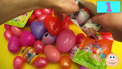 Huge 50 Surprise Egg Opening for GIRLS! Kinder Surprise Disney Princess Minnie Mouse Dora