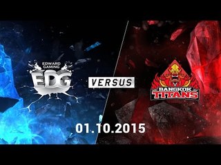 [01.10.2015] EDG vs BKT [CKTG2015 - Bảng C]