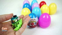 Super Surprise eggs Kinder Spiderman Disney Frozen Elsa Peppa pig superhero Play Doh Learn colors
