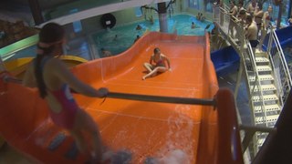 Red Family Water Slide at Aquarius