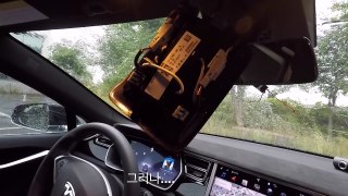 [한국에서 테슬라 타기] Tesla Model S Review 3_블랙박스 설치/야간 빗길 오토파일럿/오토 하이빔/공용충전기