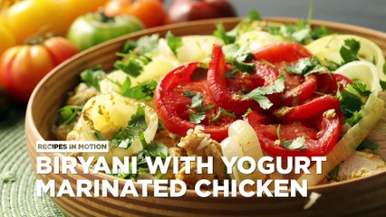 How to Make Biryani with Yogurt Marinated Chicken
