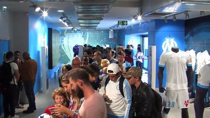Les supporters ont pu rencontrer 4 joueurs de l'OM mercredi après-midi