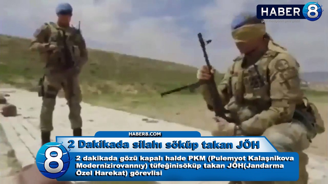 2 Dakikada silahı söküp takan JÖH