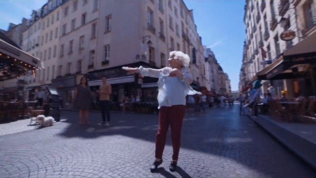 Old lady shows off her moves with professional dancers in viral video