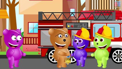 Mega Gummy Bear playing Lego Hide and Seek finger family song collection