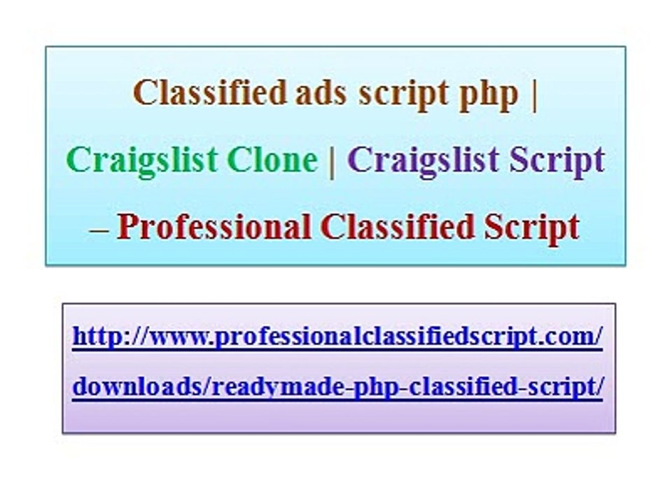 Classified ads script php, Craigslist Clone, Craigslist script