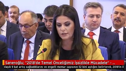 Sarıeroğlu: "2018'de Temel Önceliğimiz İşsizlikle Mücadele" - Tbmm