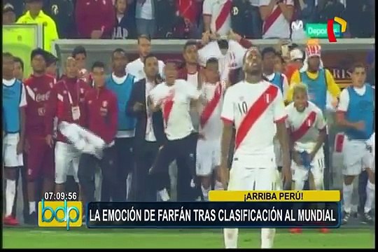 Jefferson Farfán y sus emotivas palabras tras la clasificación a Rusia 2018
