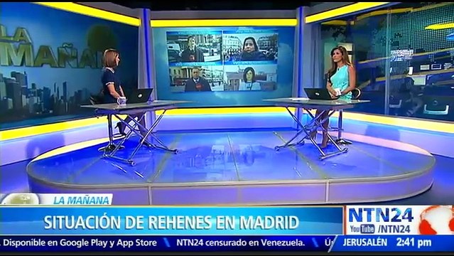 Se entregó el hombre que mantuvo retenidos a clientes y empleados de un banco en Madrid, España